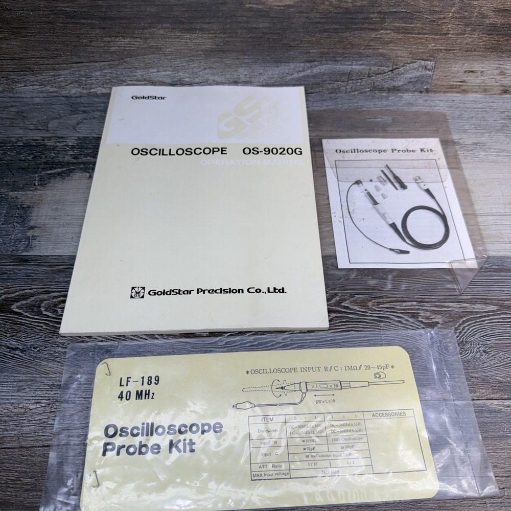 GoldStar Precision Model OS-9020G Oscilloscope Operation Manual
